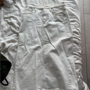 Universal Thread White Midi Skirt